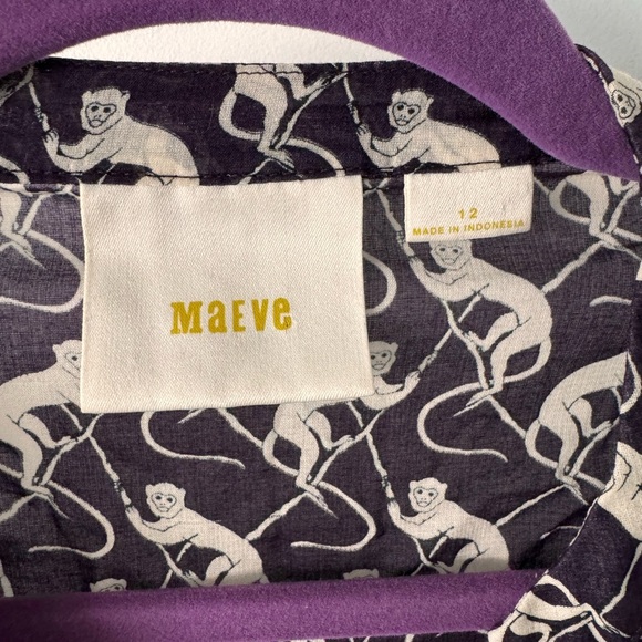 Maeve  Anthropologie Button Down Top Blouse size 12 - Picture 2 of 6